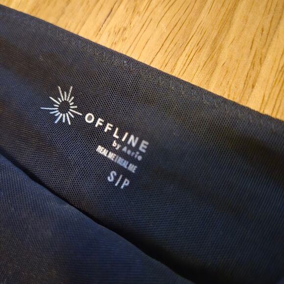 Offline by Aerie Black Sequin Crop Top Size S Party Club Tank - Picture 4 of 5